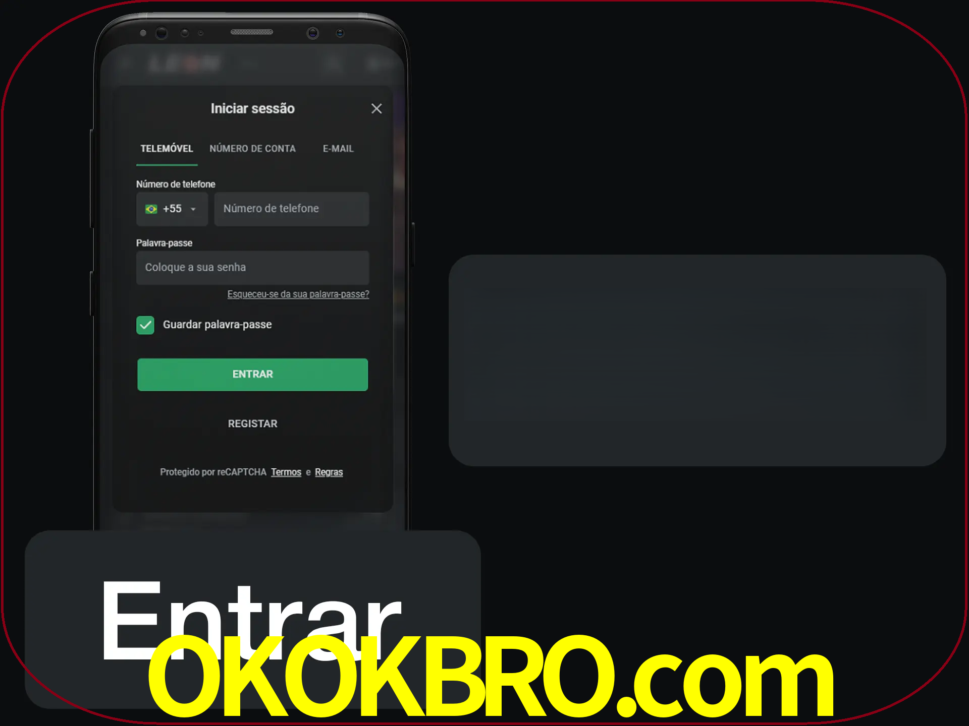 Faça o login para começar a apostar e jogar no cassino.